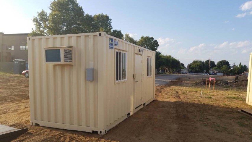 The Green Alternative: a Cargo Container Jobsite Office.