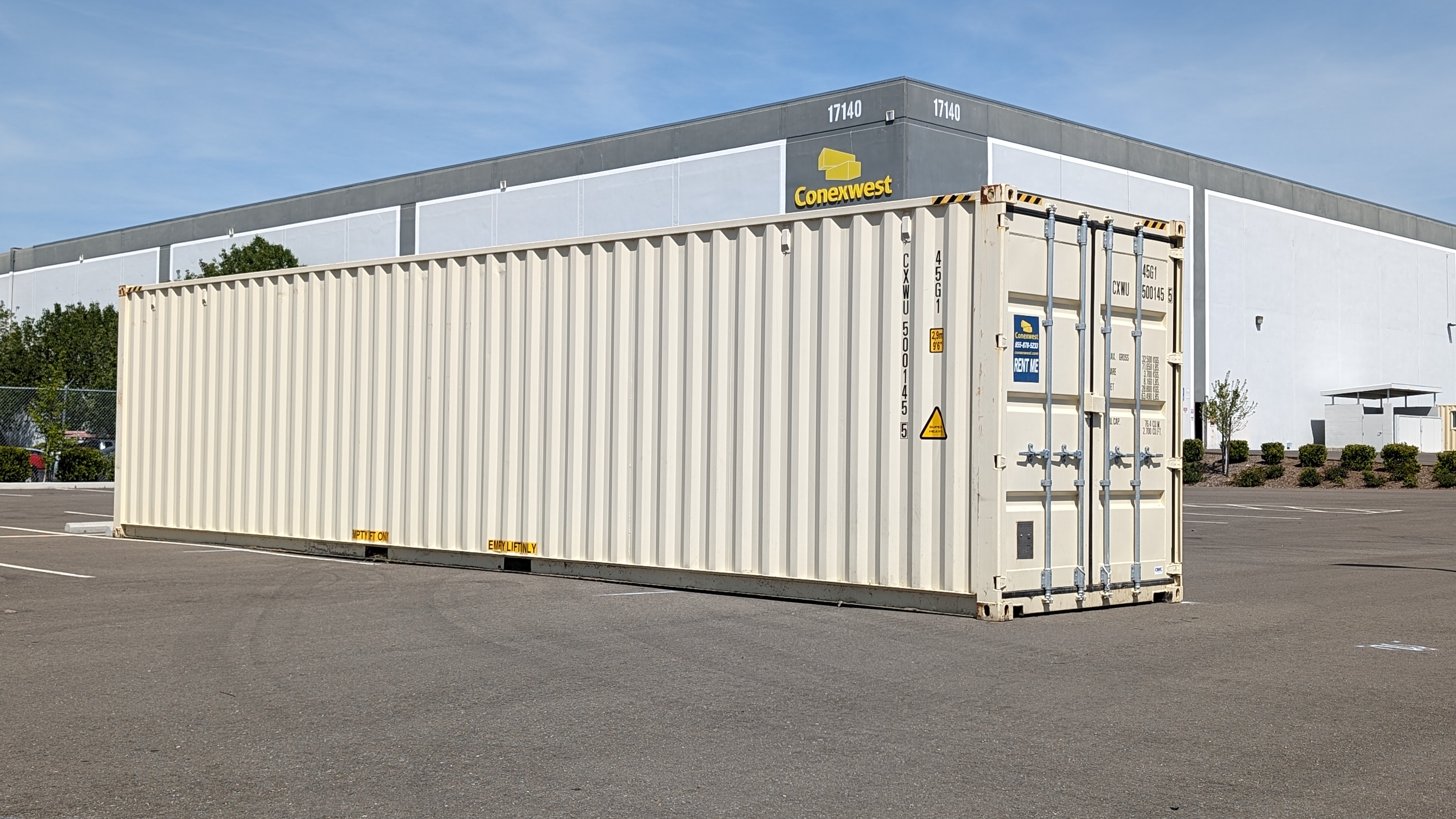 Rent 40ft High Cube (9.5 ft) Storage Container