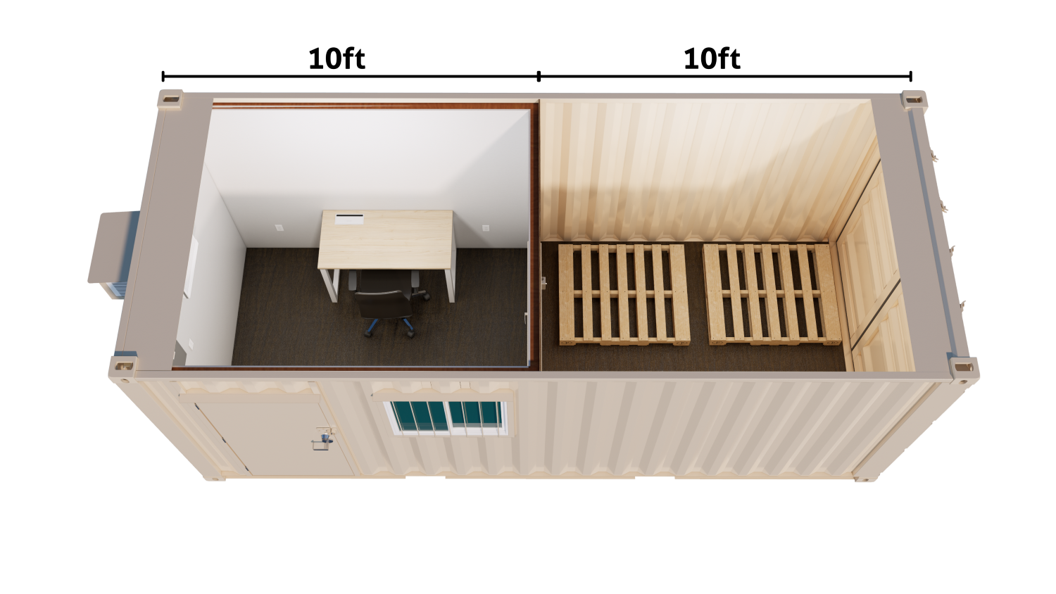 20ft combo office