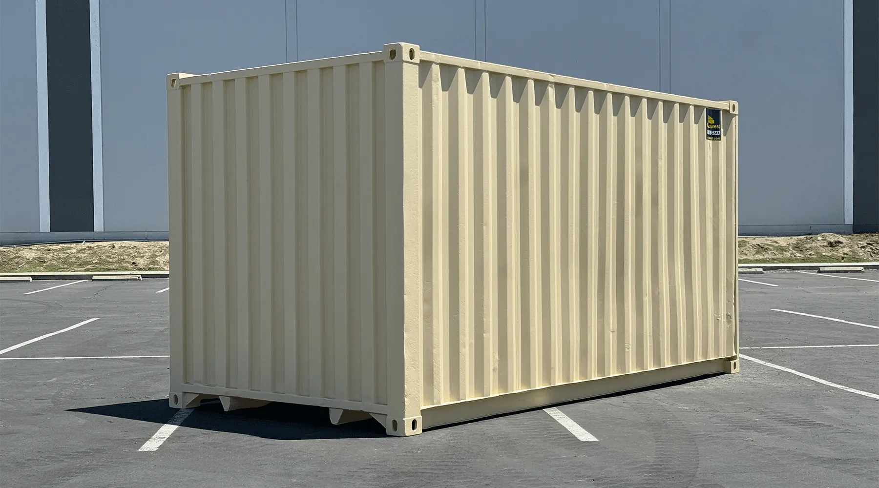16ft Refurbished Storage Container with Roll-Up Door