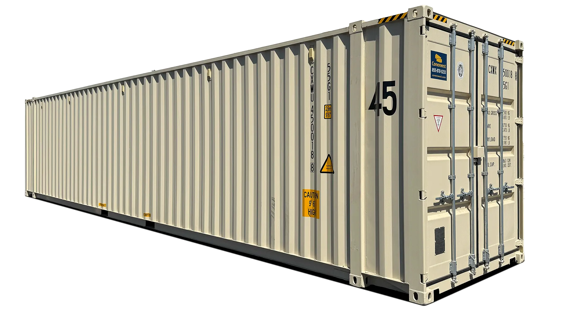 45ft New High Cube Shipping Container