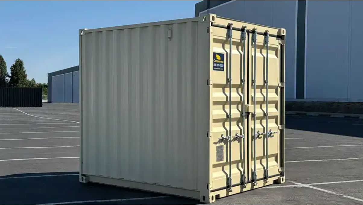 A 10ft shipping container