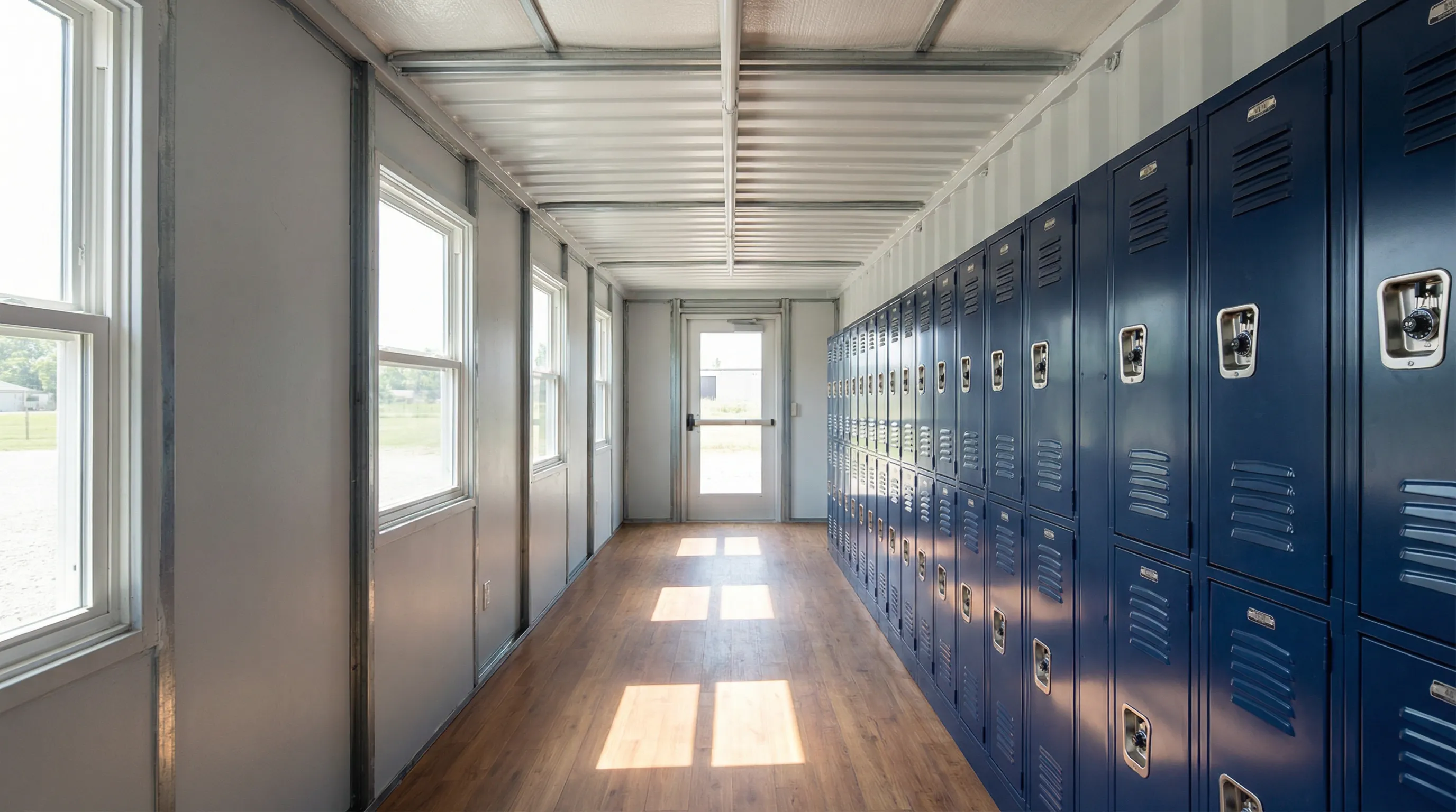 Container locker rooms
