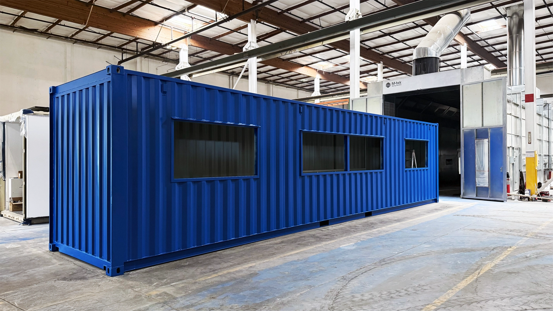 Blue container image