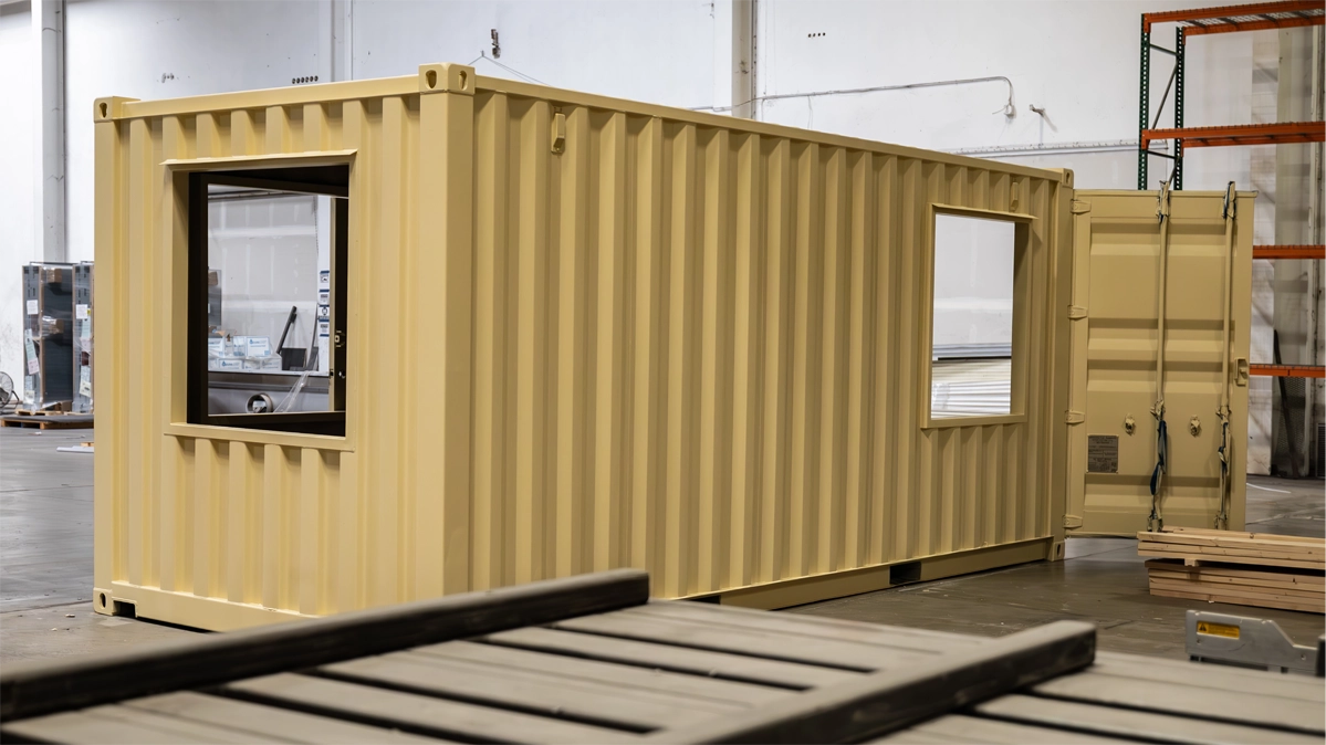 Modified shipping container