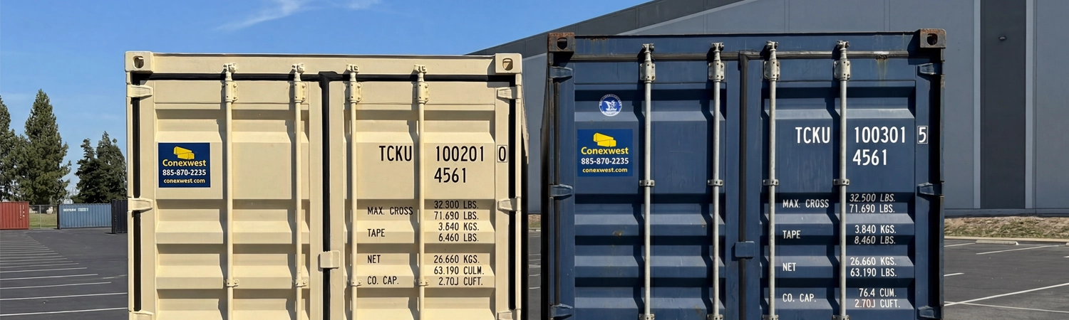 Conexwest yard and containers