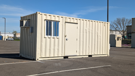 20ft Ground Level Office & Storage Combo