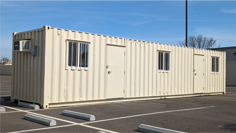40-foot ground level container.