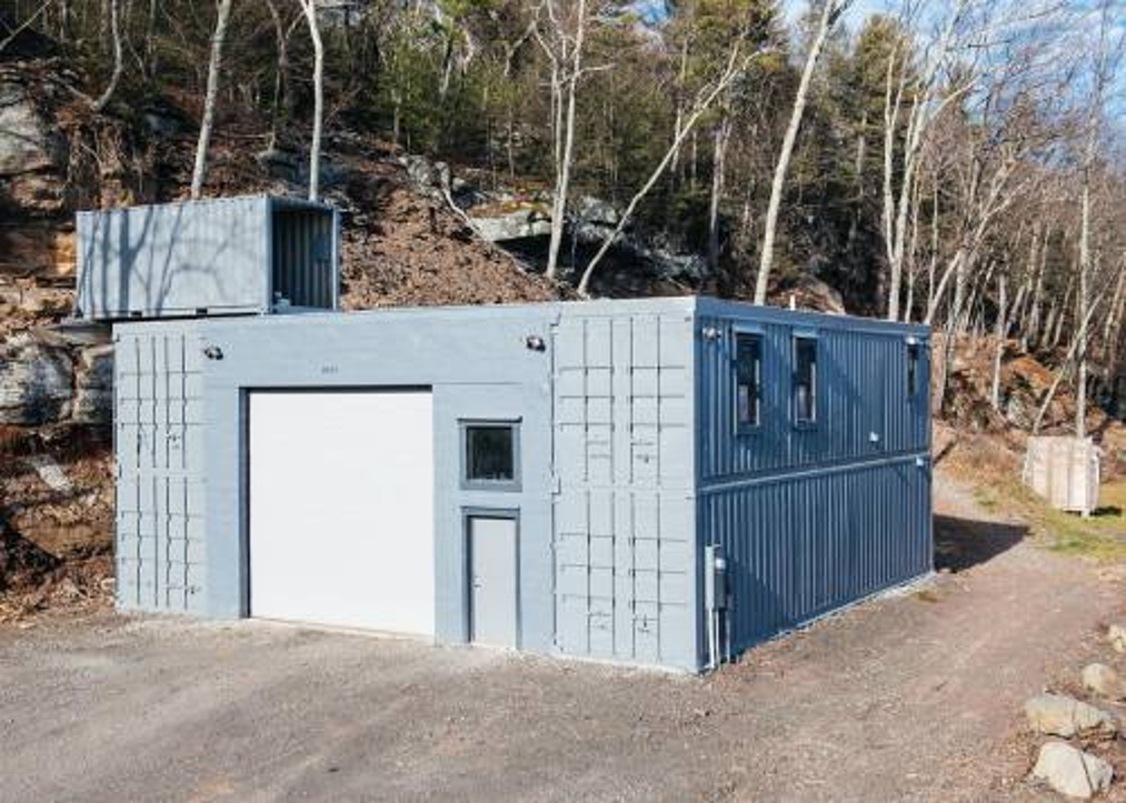 A shipping container fortress. 