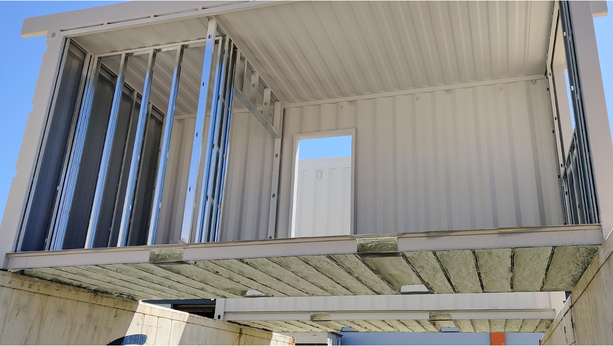 An image of a shipping container home.