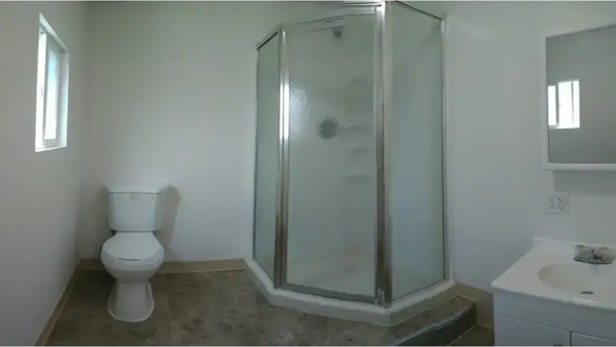 Conexwest bathroom for shipping containers.