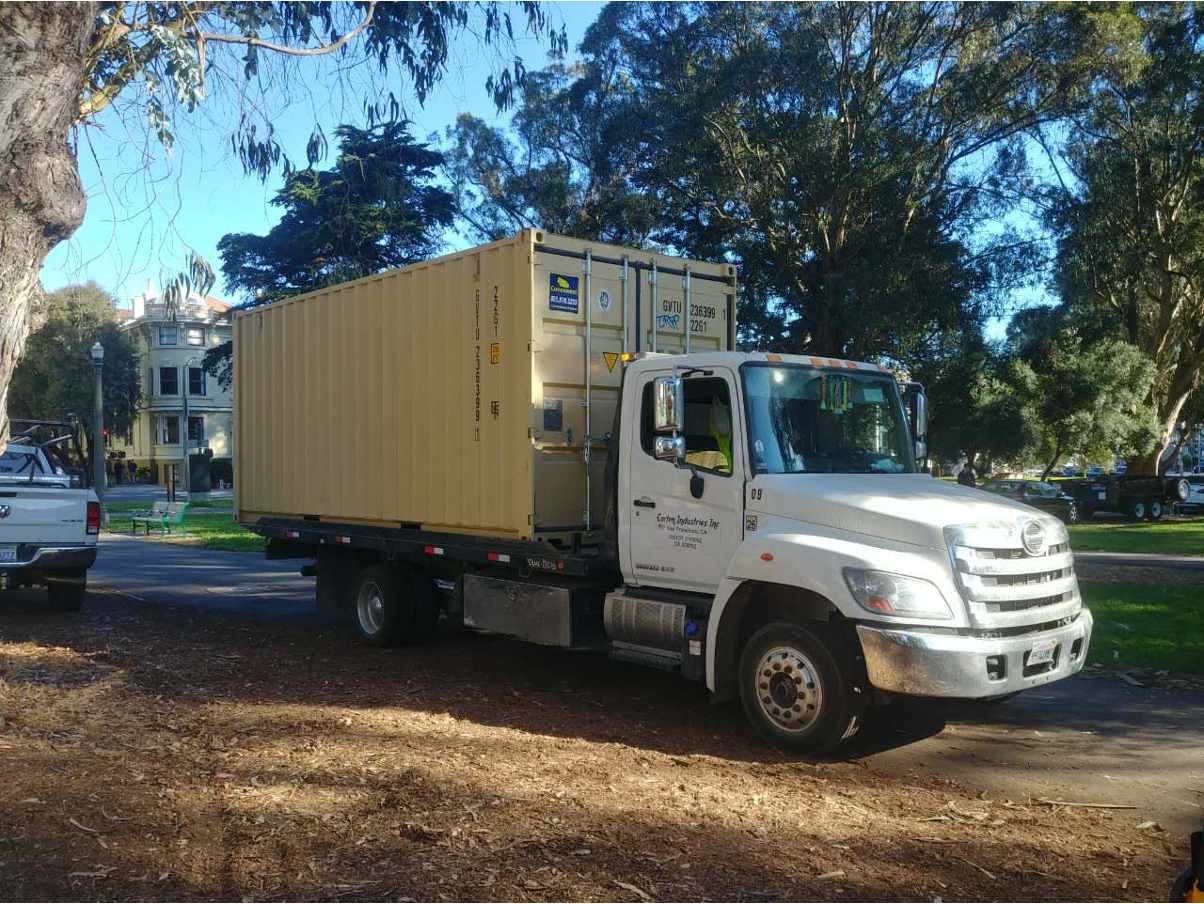 Shipping Container Delivery by Conexwest. 