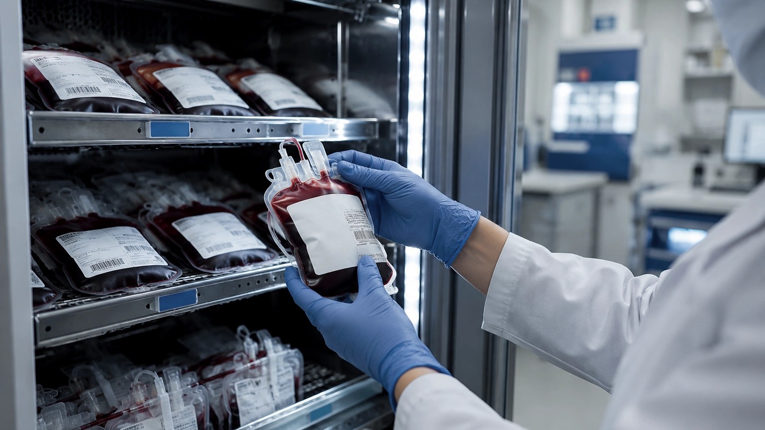 Hospital blood product cold storage