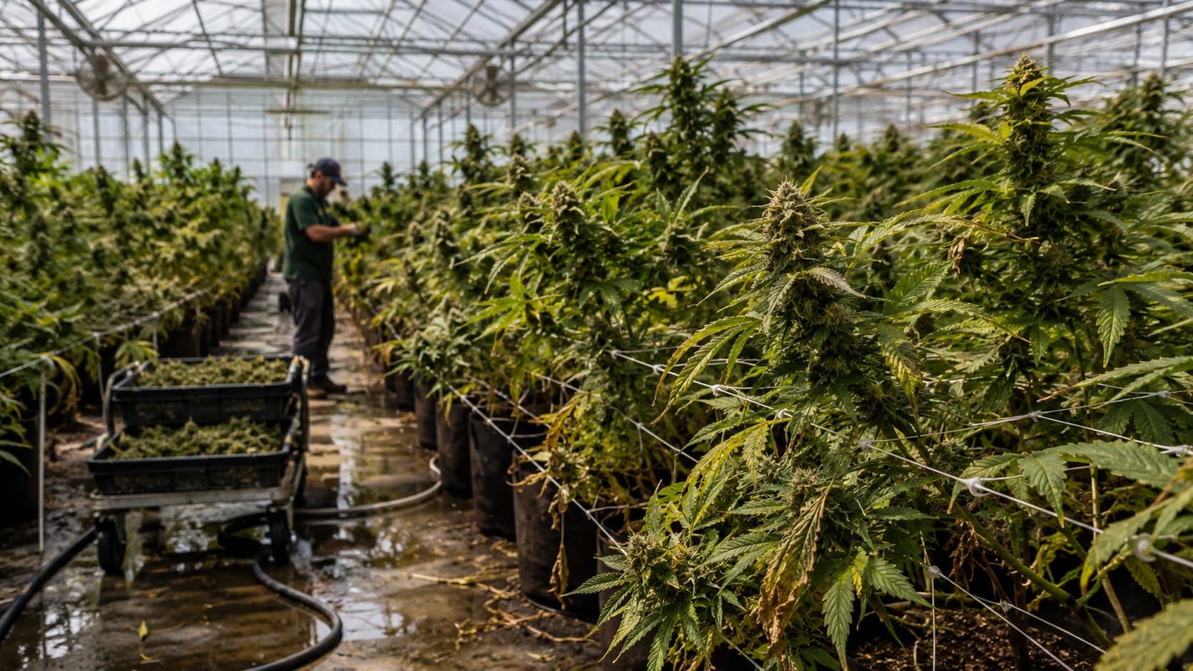 Cannabis cultivation greenhouse