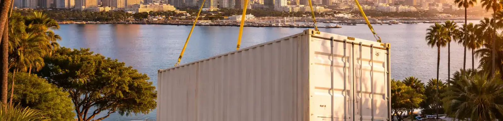 Shipping Container Delivered to San Diego generated by AI 