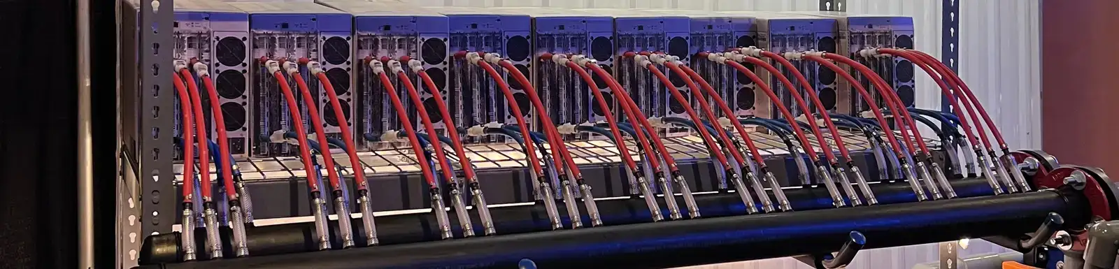 inside a data center shipping container