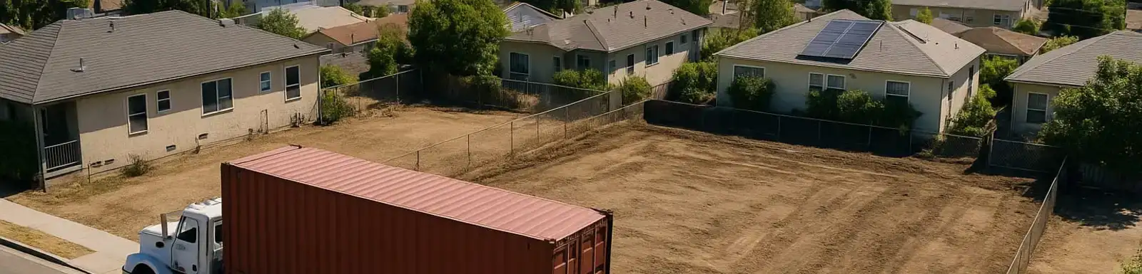 AI Generated image of delivery of shipping container 