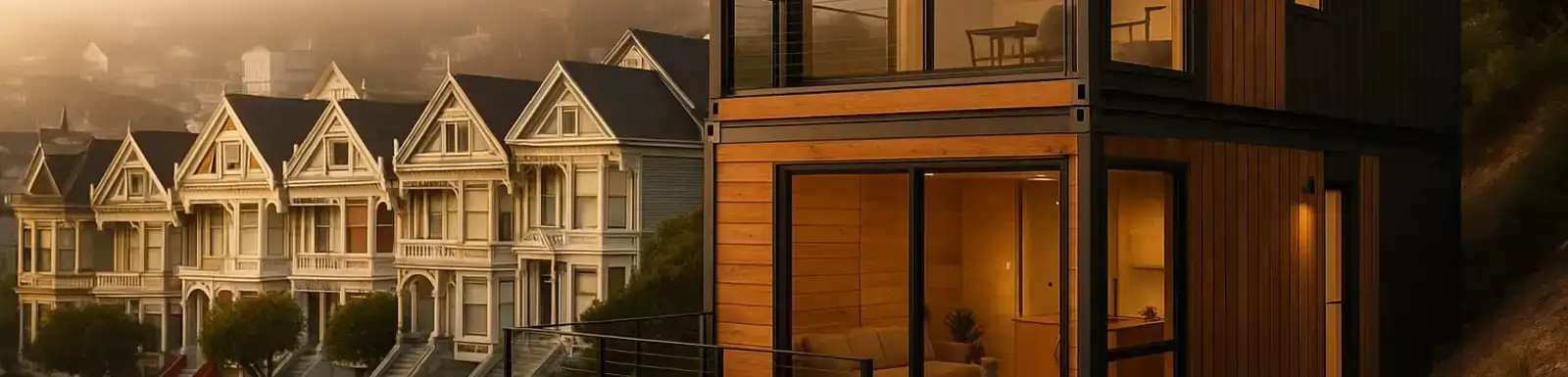 AI Generated Image of Shipping Container Home in San Francisco