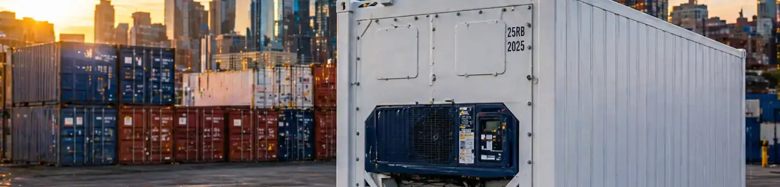 AI image of Philadelphia and refrigerated container 