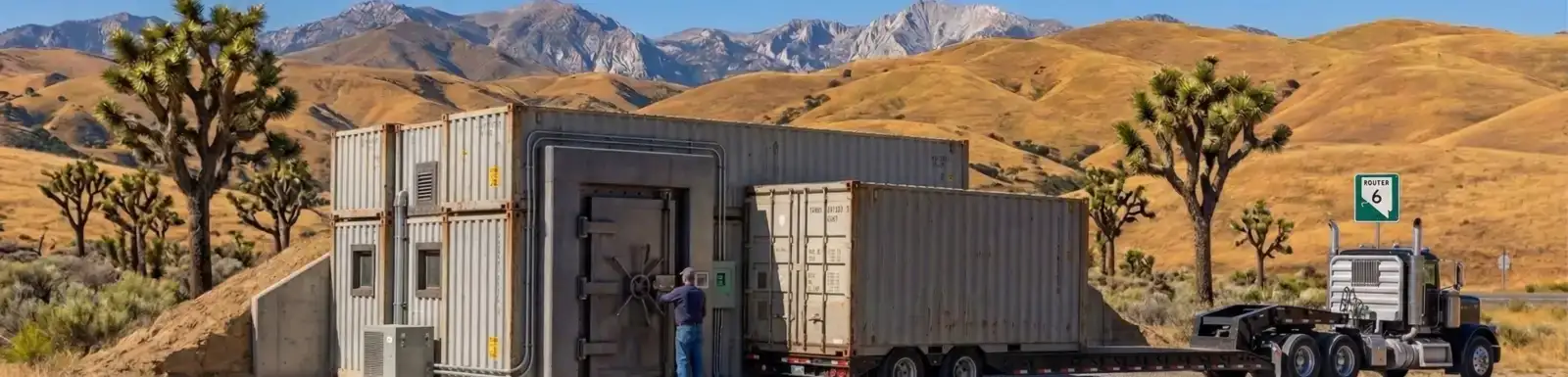 an ai generated image of shipping container bunker