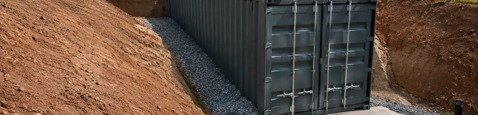 buried container 