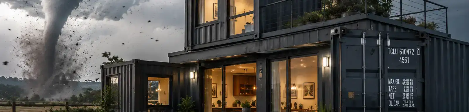 Shipping Container Homes vs. Tornadoes