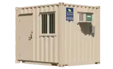 10ft On-Site Ground Level Mobile Office Container for rent