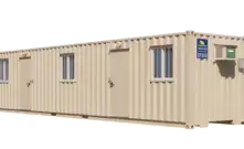 40ft On-Site Mobile Ground Level Office Container for Rent