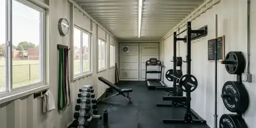 Shipping container gym