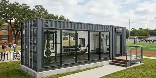 Shipping container gym