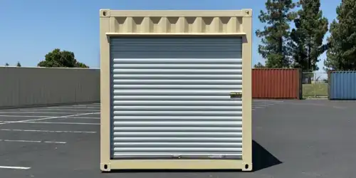 Containers with roll-up doors