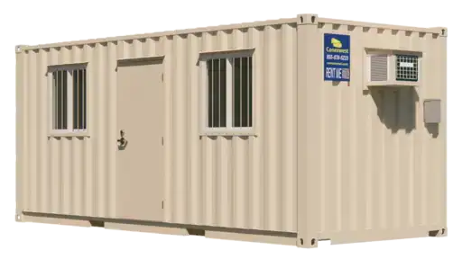 20ft On-Site Mobile Ground Level Office Container for Rent