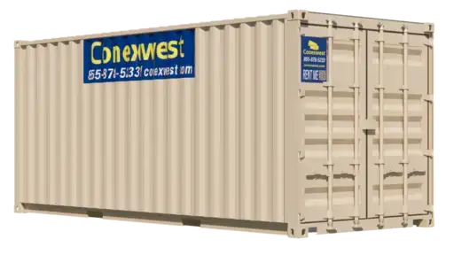 20ft Storage Container For Rent Beige color