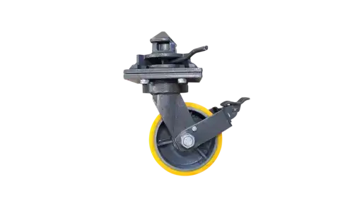 Yellow shipping container caster wheel for sale