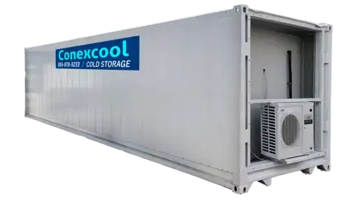 Single-Phase 40ft Refrigerated Medium Temp Cold Storage Container