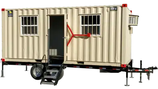 20ft mobile office container with trailer for sale