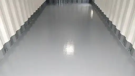 Epoxy floor for shipping container