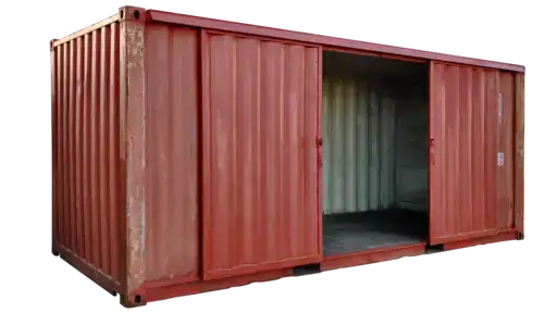 20ft storage container with barn doors