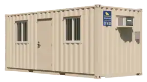 20ft On-Site Mobile Ground Level Office Container for Rent