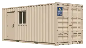 20ft mobile Ground Level Office and storage container combo for rent