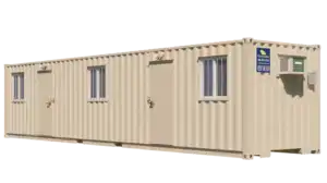 40ft On-Site Mobile Ground Level Office Container for Rent
