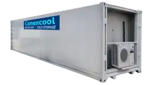 40ft High Cube Refrigerated Container Medium Temp 220 V 1 Ph 50 Amp
