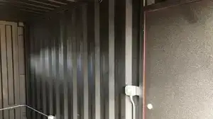 Rhino lining coating for shipping container
