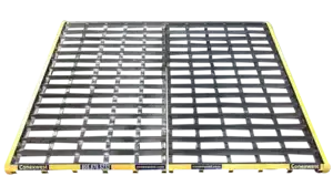 Heavy-duty rumble grates track out plates