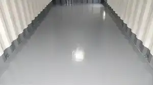 Epoxy floor for shipping container