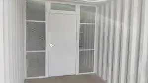 Steel separation wall w/ Man Door 