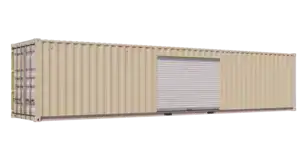 40ft New Storage Container w/ One 10ft Roll-up Door on Right Side