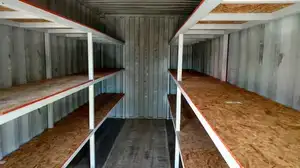 Steel shelving for shipping container for sale