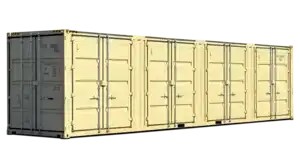 40ft New High Cube Open Side 4-Door Shipping Container