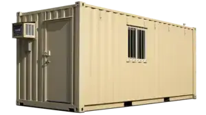 20ft Ground Level Office with Restroom